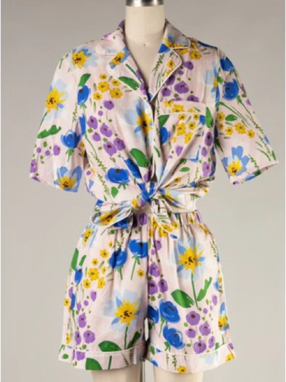 Floral Pastel Short Set